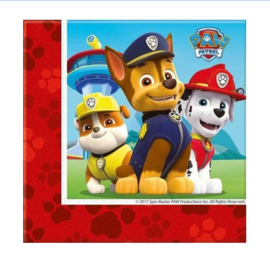 Paw Patrol servetten 20 stuks 33x33cm