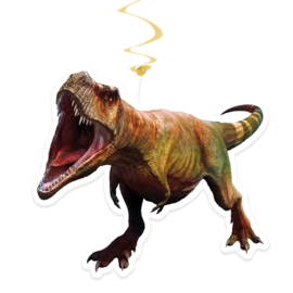 Jurassic dinosaurus hangdecoratie 2 stuks 85cm