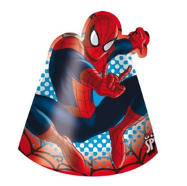 Spiderman feesthoedjes 6 stuks