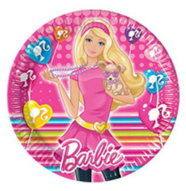 Barbie borden 8 stuks 23cm