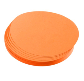 Onderzetters oranje papier 25 stuks