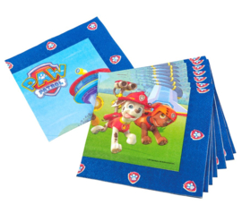 Paw Patrol servetten blauw 20st 33cm