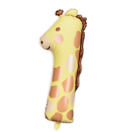 Safari giraffe cijfer 1 folie ballon 31x82cm