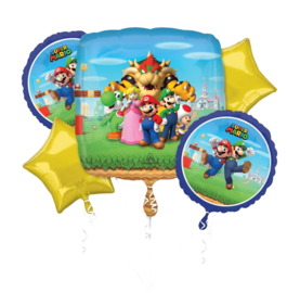 Super Mario folie ballonnen set 5 stuks