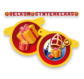 Welkom Sinterklaas letterslinger 210cm