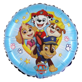 Paw Patrol blauw folie ballon 45cm