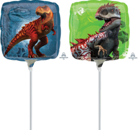 Jurassic World folie ballon op stok 23cm