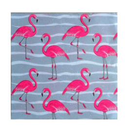 Flamingo servetten 20 stuks 33x33cm