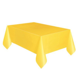 Tafelkleed geel plastic 137x274cm