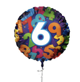 Zes jaar heliumballon 45cm