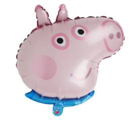 Peppa Pig George gezicht folie ballon 57x50cm