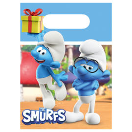 Smurfen feestzakjes papier 4 stuks