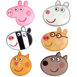 Peppa Pig maskers 6 stuks