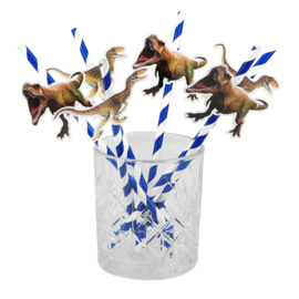 Jurassic dinosaurus rietjes 6 stuks