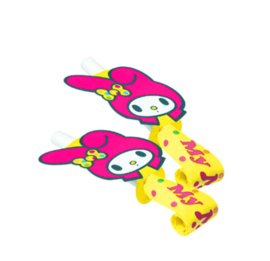 My Melody Hello Kitty feest toeters 6 stuks