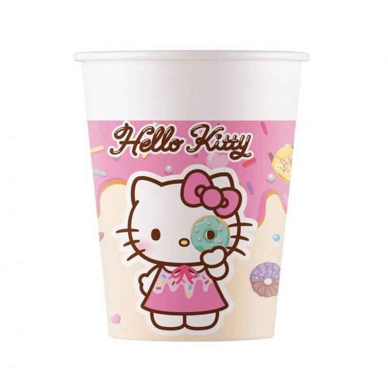 Hello Kitty Kuromi bekers 8 stuks 200ml