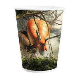 Jurassic dinosaurus bekers 8 st 200ml