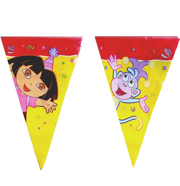 Dora slinger vlaggenlijn 3m | Feestartikelen Dora Feestwinkel Altijd Feest
