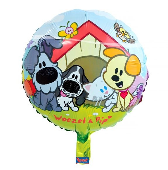 Woezel en Pip folie ballon 46cm | Woezel en Pip | Feestwinkel Altijd Feest