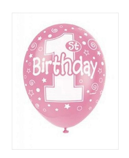 kapsel ernstig Dapper Ballonnen verjaardag meisje 1 jaar | Feestartikelen 1 jaar | Feestwinkel  Altijd Feest