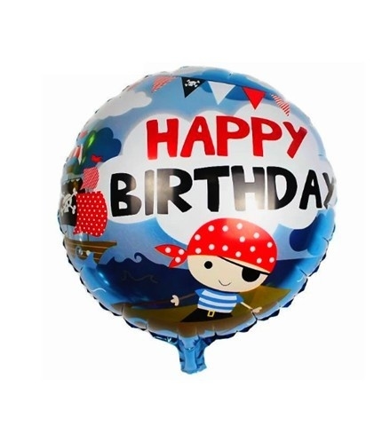 stopverf Aziatisch repetitie Folie ballon piraat met tekst: "Happy Birthday" | Piraten feestartikelen |  Feestwinkel Altijd Feest