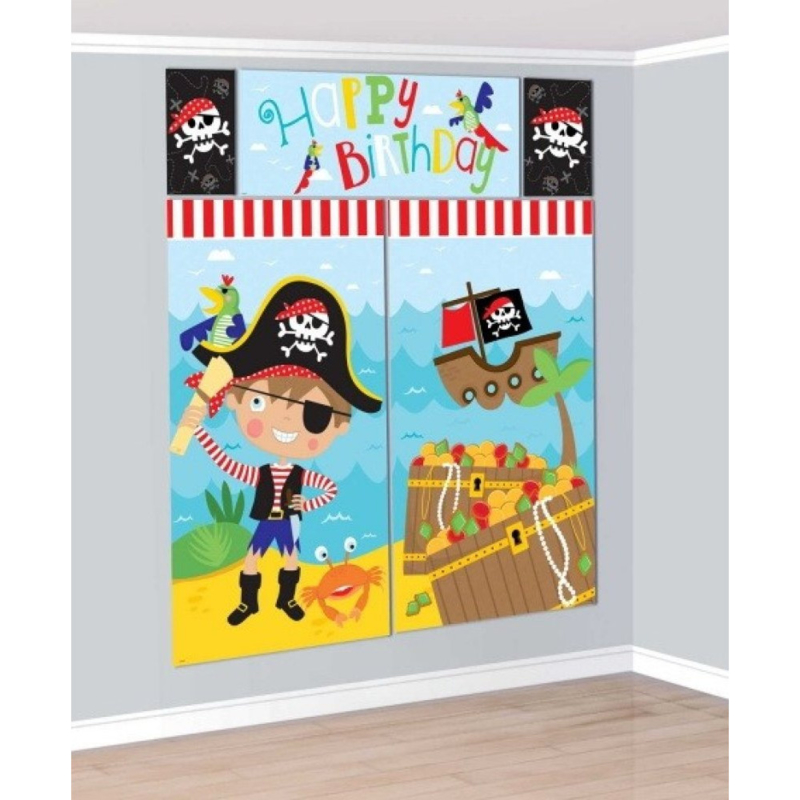 professioneel Vaardig familie Piraten versiering muur 5-delig | Piraten feestartikelen | Feestwinkel  Altijd Feest