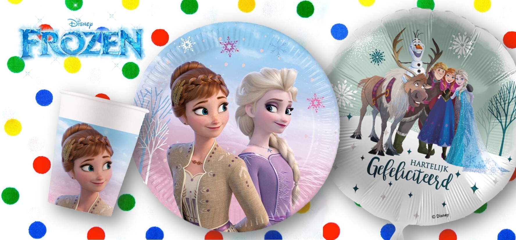 Frozen feestartikelen versiering verjaardag lage |