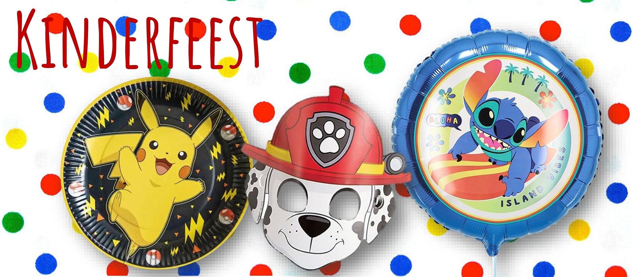 Kinderfeest feestartikelen decoratie
