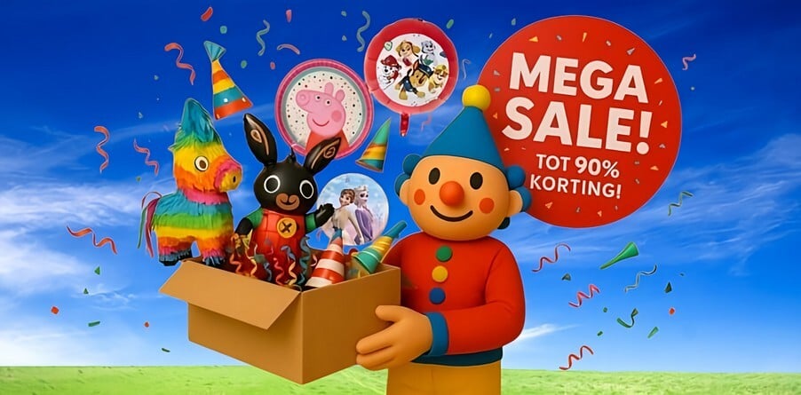 Feestartikelen outlet sale uitverkoop korting