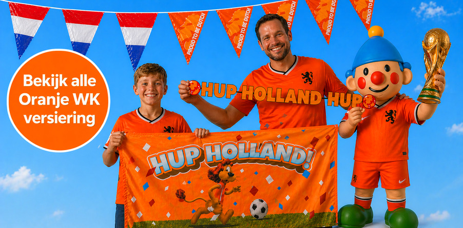 Oranje voetbal WK versiering
