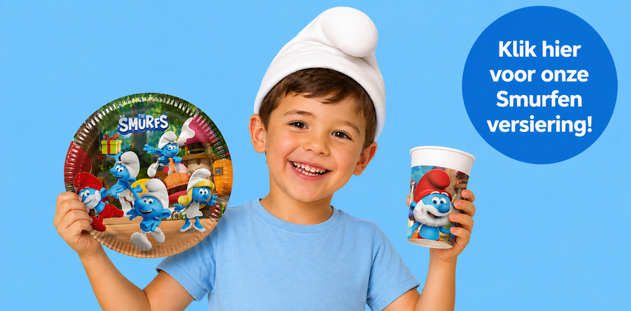 Smurfen versiering verjaardag
