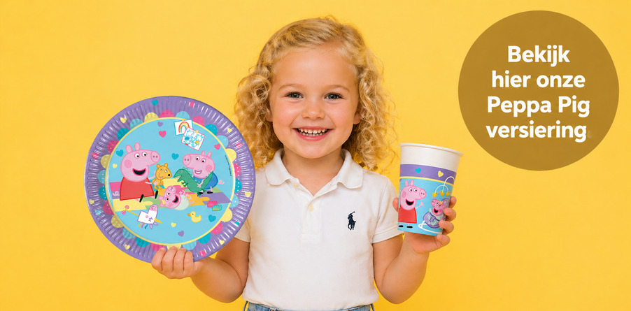 Peppa Pig feestartikelen kinderfeestje