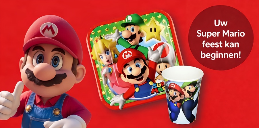 Super Mario feestartikelen kinderfeest