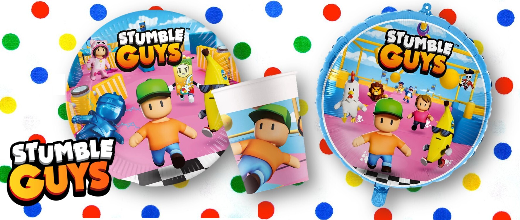 Stumble guys versiering themafeest