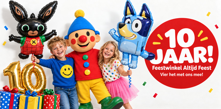 Feestwinkel Altijd Feest 10 jaar