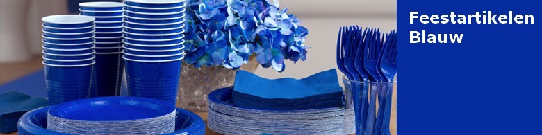 Feestartikelen blauw verjaardag