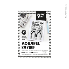 Aquarelpapier A5 15 vel off white