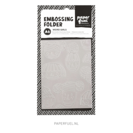 Embossing folder A6 Weird girls