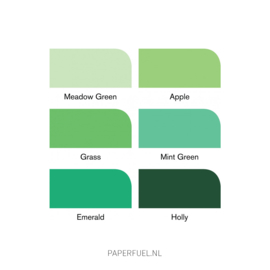Promarker set 6 green tones