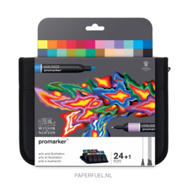 Promarker set 24 alcoholmarker art & illustration etui