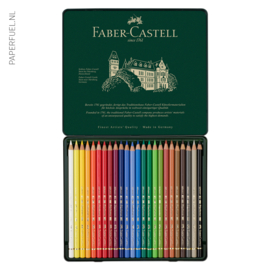 Kleurpotloden Faber Castell Polychromos set 24 in blik