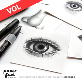 Workshop Oog tekenen met promarkers // KreaDoe 2 - 5 nov 10.30 uur