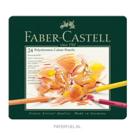 Kleurpotloden Faber Castell Polychromos set 24 in blik