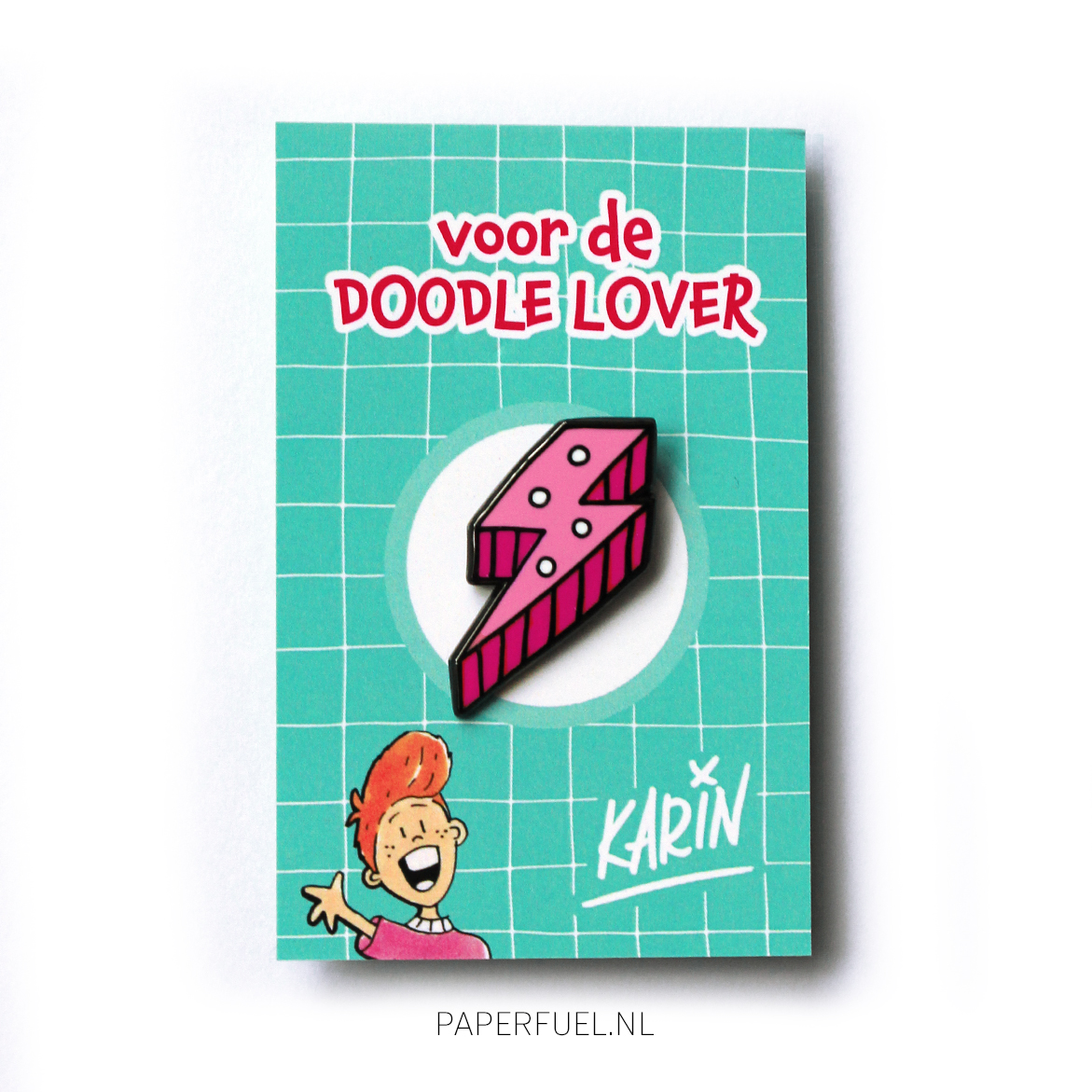 Pin Pink lightning