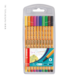 Stabilo fineliners point 88 etui 10 kleuren