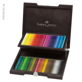 Kleurpotloden Faber Castell Polychromos set 72 in houten kist