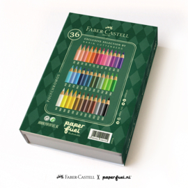 Kleurpotloden Faber Castell X Paperfuel Fantasy animal set 36 in blik