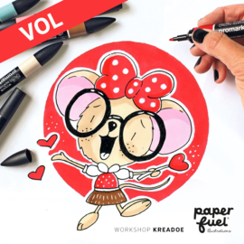 Workshop Mouse love met promarkers // KreaDoe 1 - 5 nov 15.30 uur