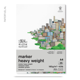 Alchoholmarker papier heavy weight A4 Winsor & Newton 160 gr