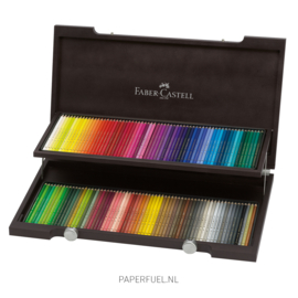 Kleurpotloden Faber Castell Polychromos set 120 in houten kist